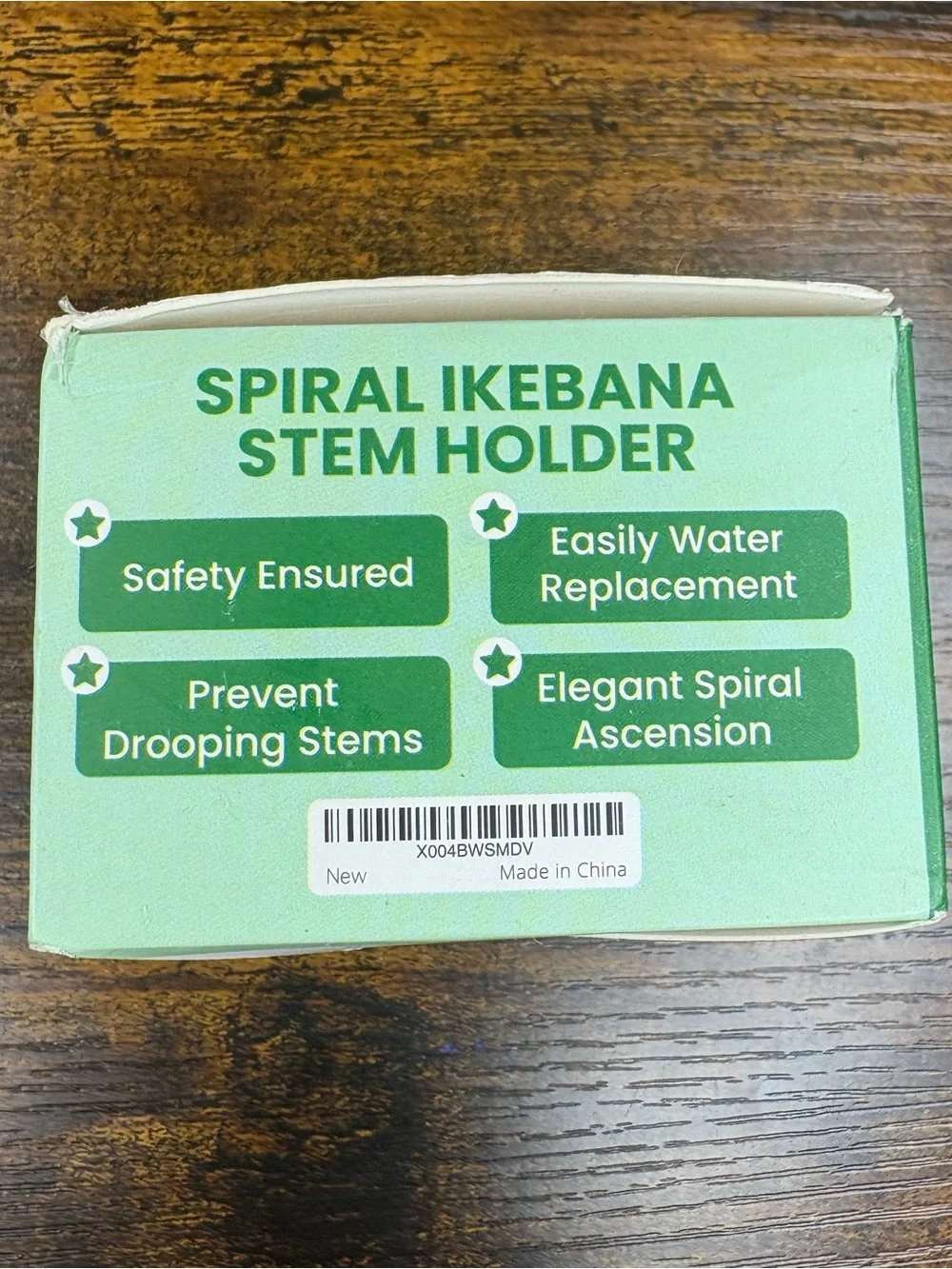 GOKOZIKI 2 Pieces Clear Spiral Ikebana Stem Flower Bouquet Arrangement Holder